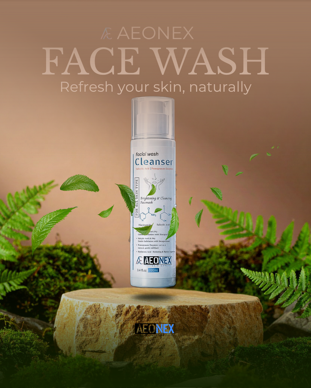 AEONEX Brightening & Acne Control Facewash 100ml