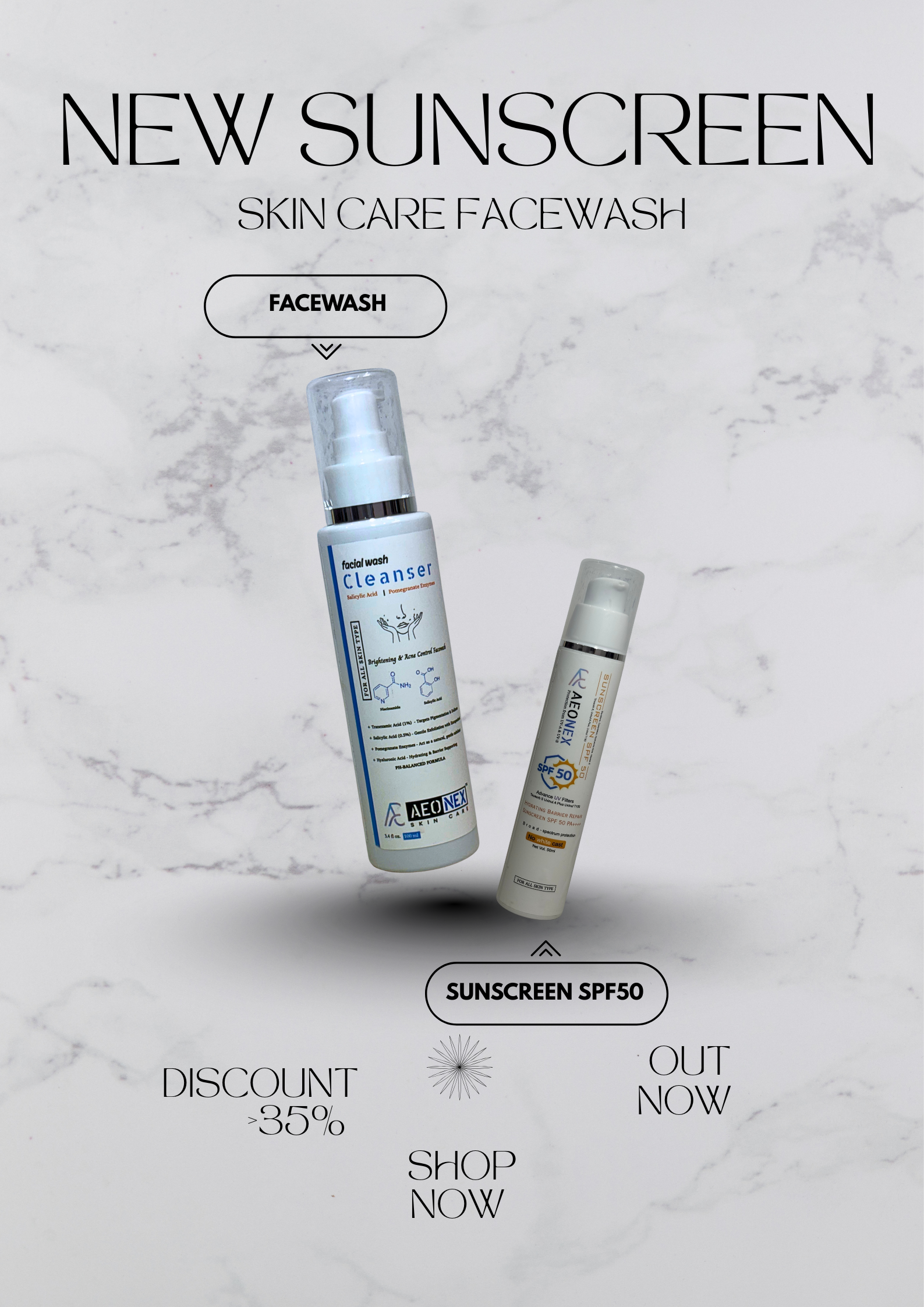 AEONEX Daily Brightening & Sun Protection Comb0